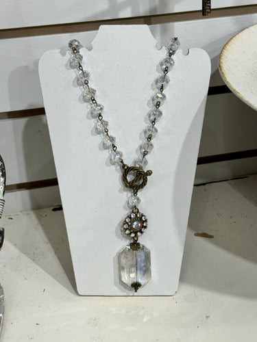 AB Crystal Chain Necklace
