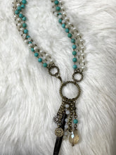 Turquoise/Pearl/Crystal Mix Choker
